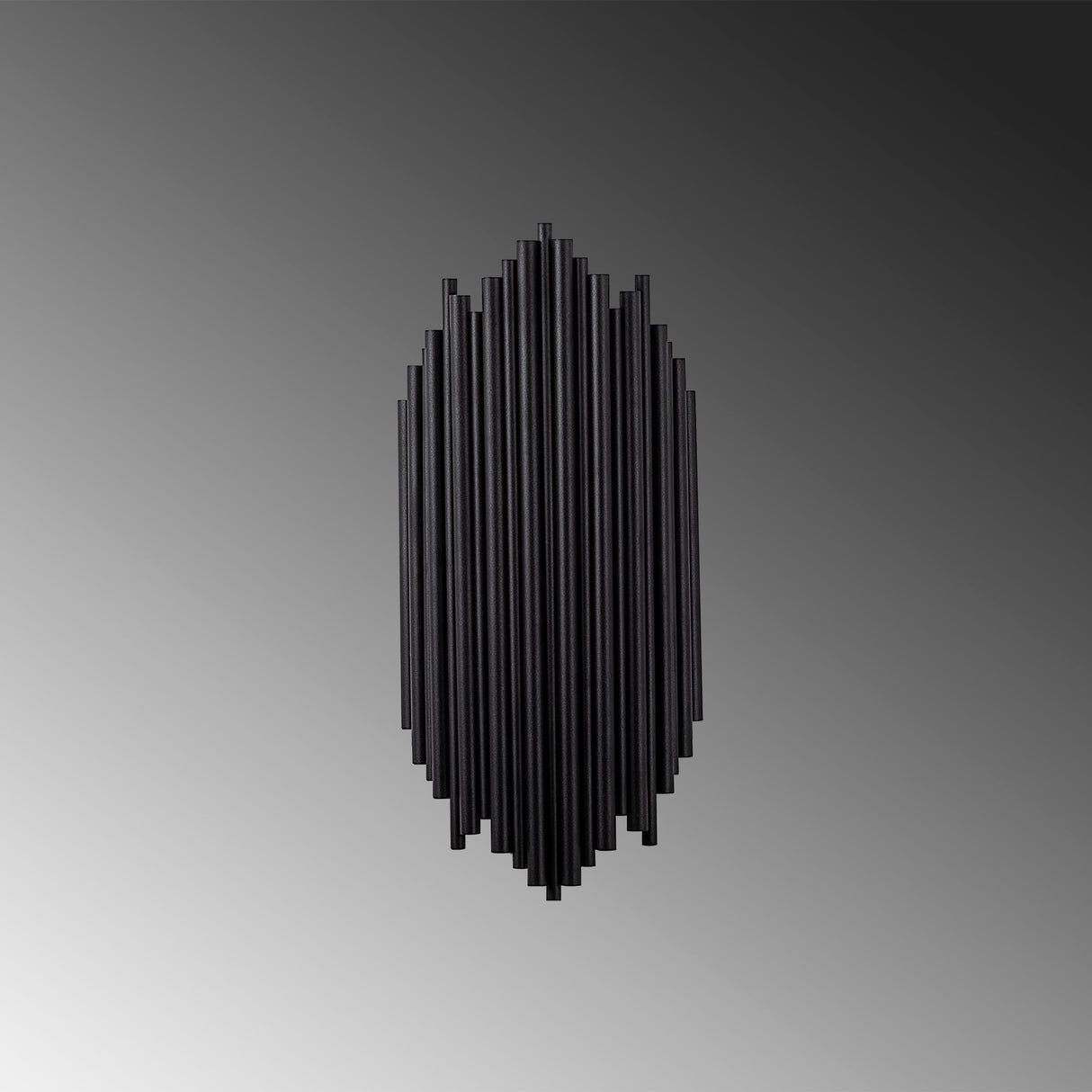 Aplică de perete Kara - 13345, Negru, 18x8x40 cm