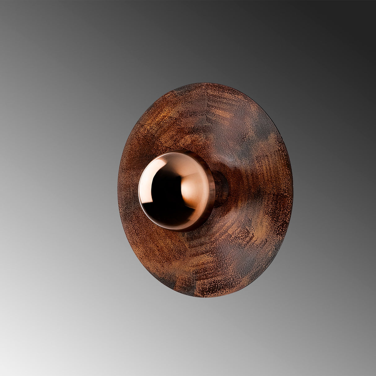 Aplică de perete Kurt - 13350, Copper, Ø28x26 cm