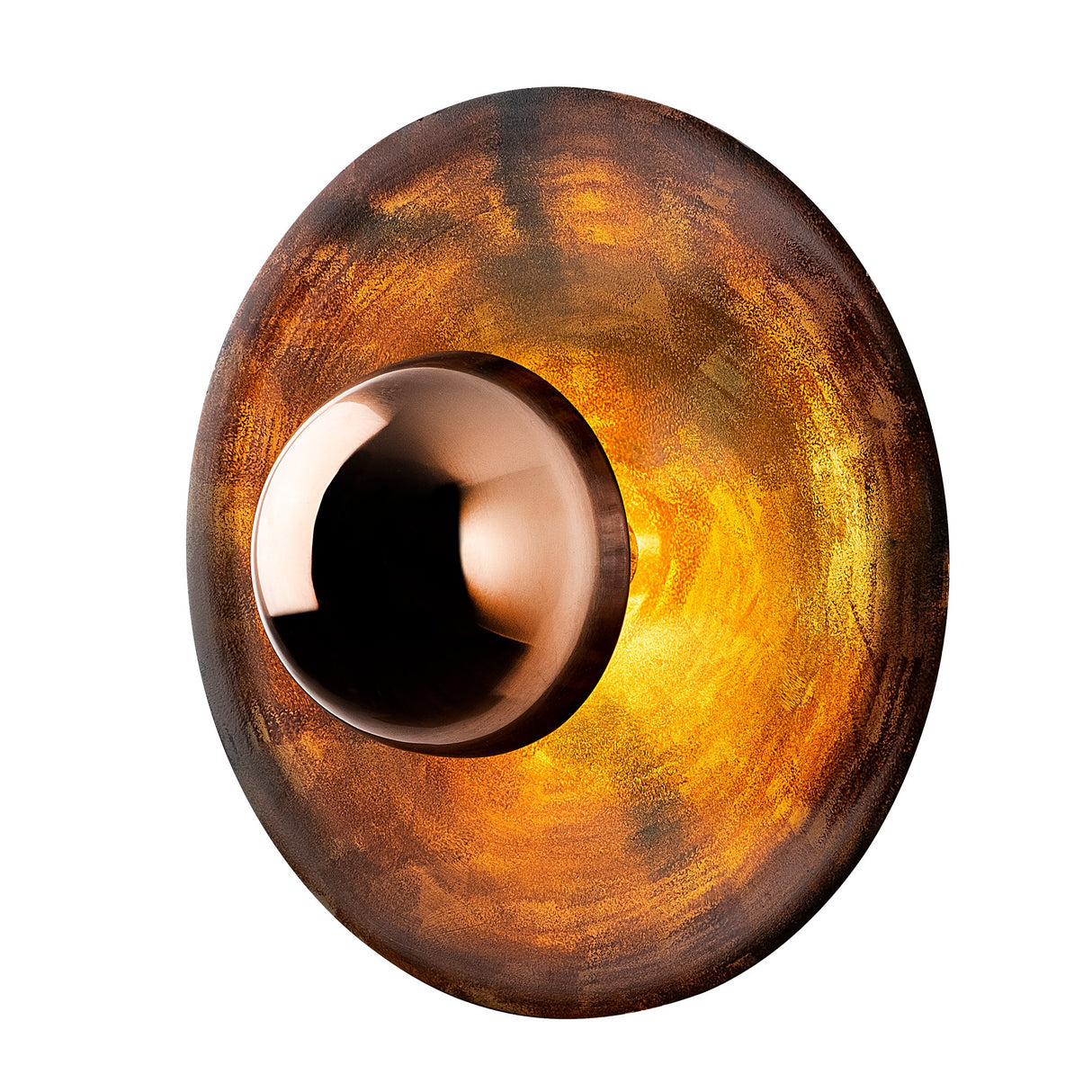 Aplică de perete Kurt - 13352, Copper, Ø48x35 cm