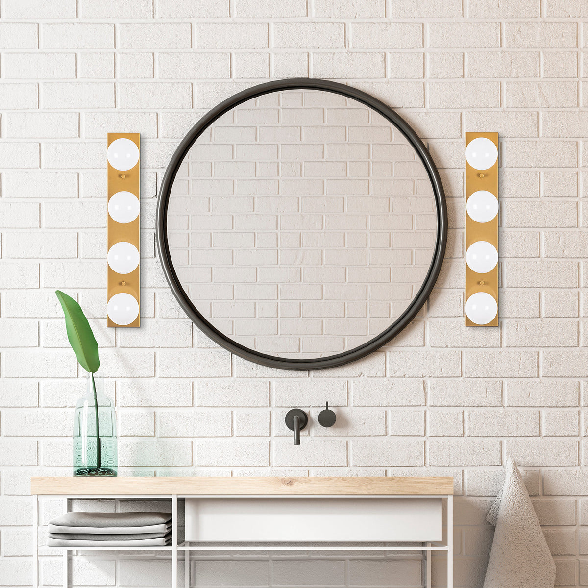 Aplică de perete Mirro - 12242, Auriu, 10x10x60 cm, SKU 942FLG2186, imagine 4