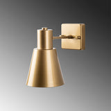 Aplică de perete Funnel - 13091, Auriu, Ø14x13 cm