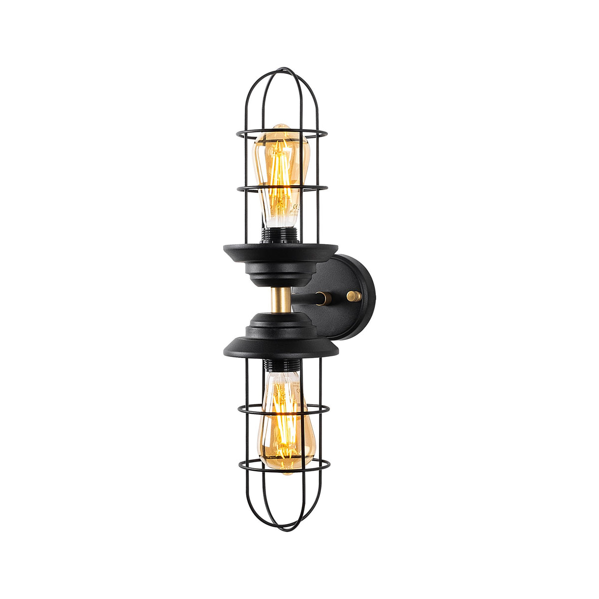 Aplică de perete Mahoni - 13207, Negru - Auriu, Ø10x25 cm, SKU 942FLG2205, imagine 6