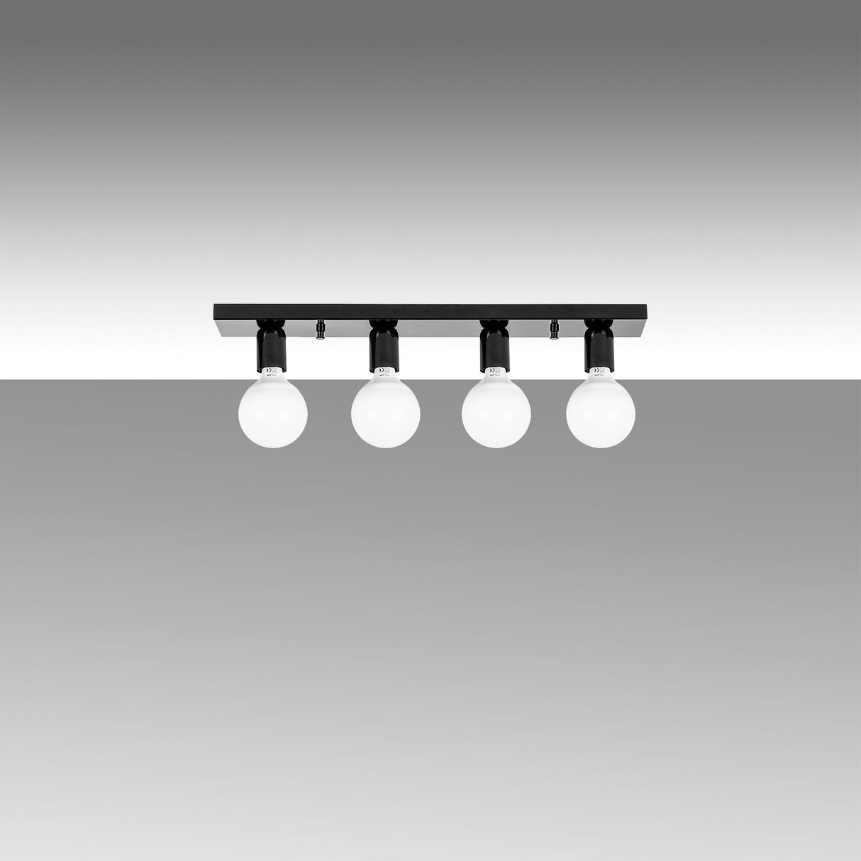 Lustră Mirro - 12230, Negru - Alb, 60x10x10 cm