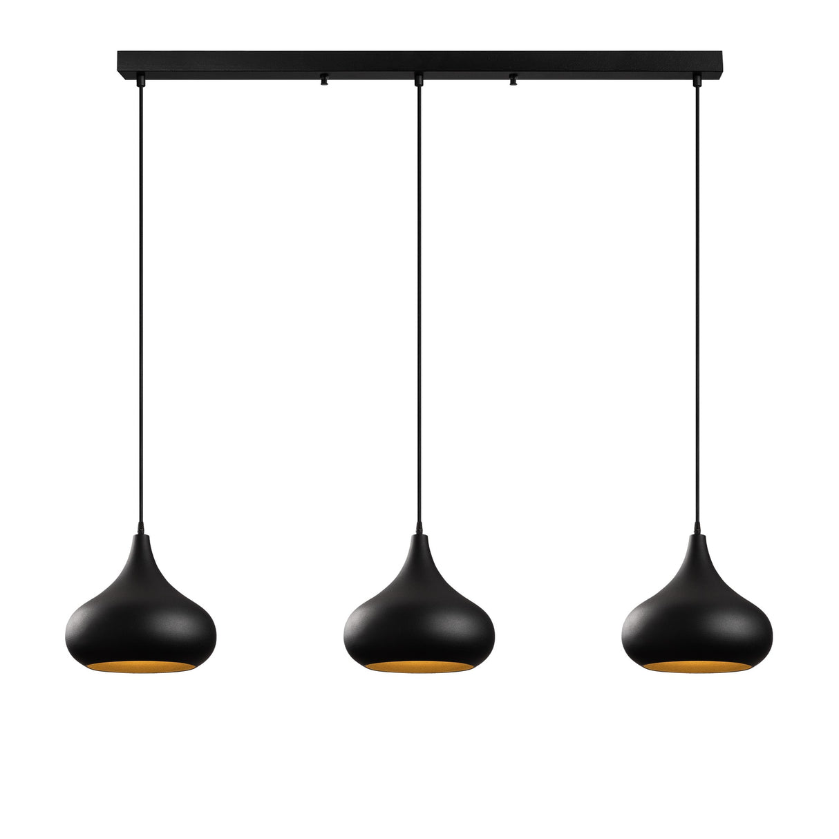 Lustră Muba - 11554, Negru, 140x30x126 cm