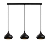 Lustră Muba - 11554, Negru, 140x30x126 cm