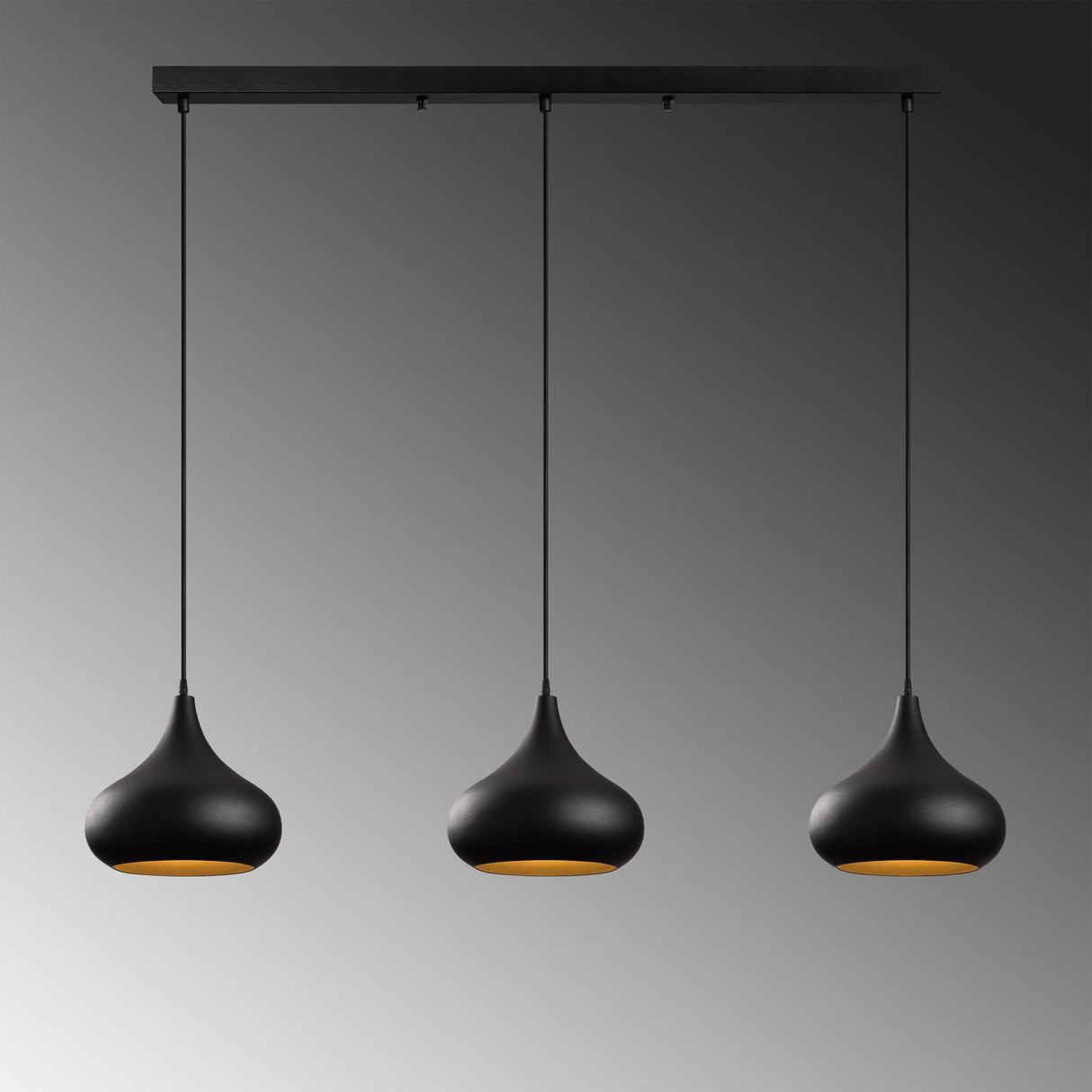 Lustră Muba - 11554, Negru, 140x30x126 cm