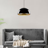 Lustră Fenerci - 11535, Negru - Auriu, Ø40x120 cm
