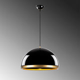Lustră Fenerci - 11535, Negru - Auriu, Ø40x120 cm