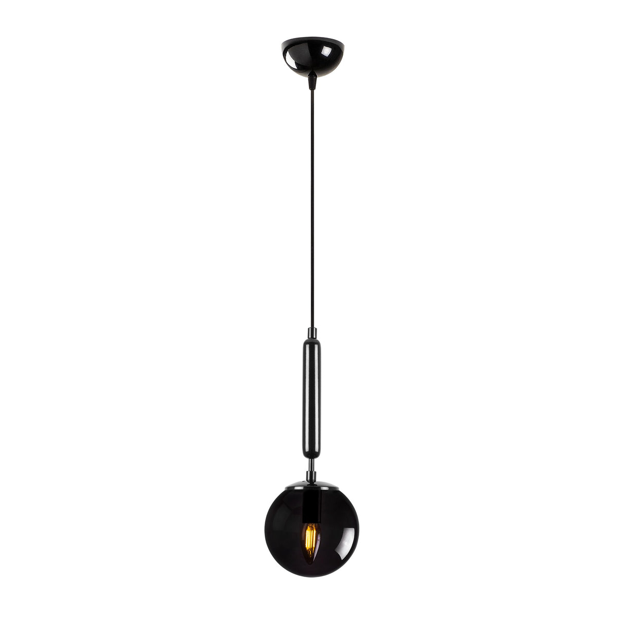 Lustră King - 11451, Negru, Ø15x139 cm