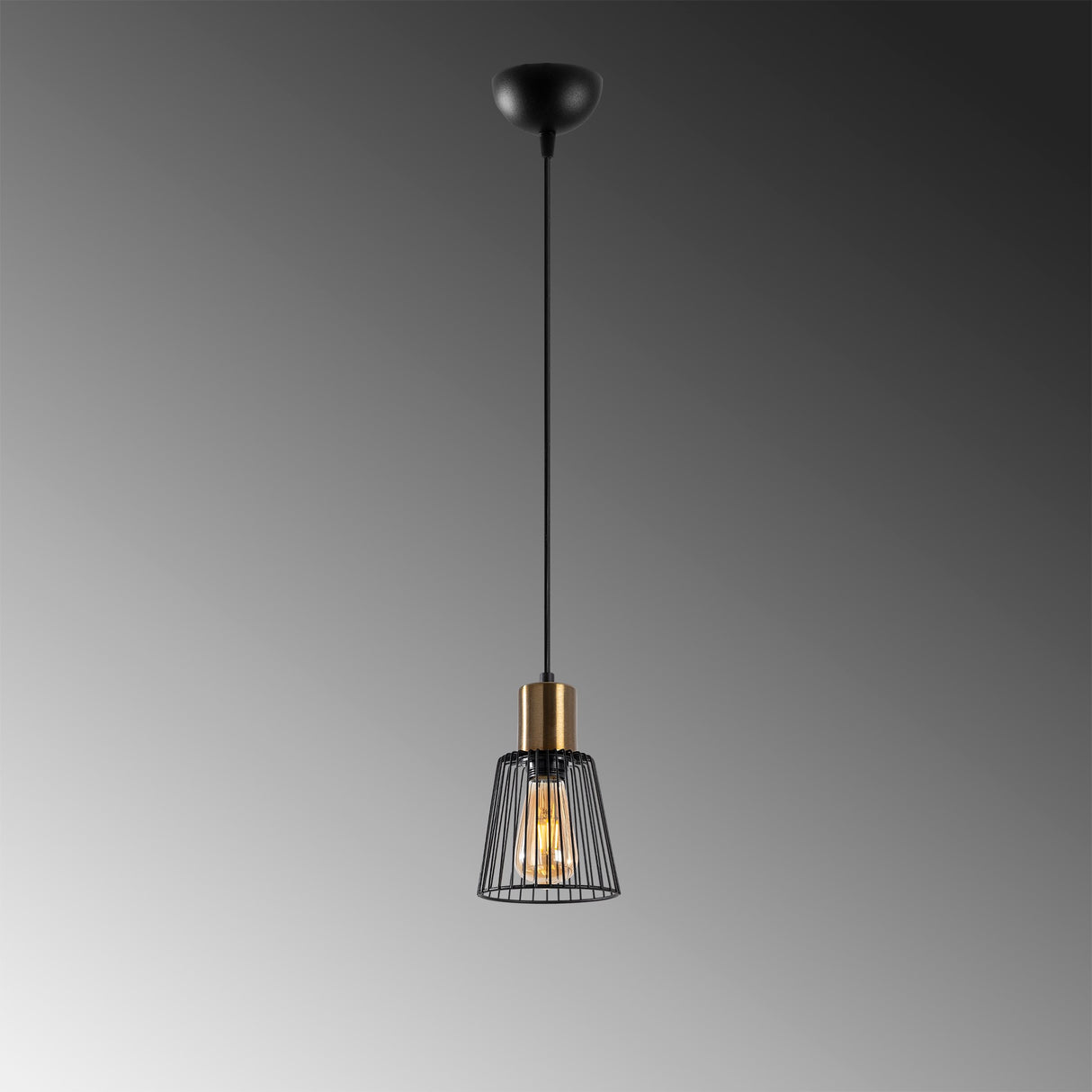 Lustră Kemtel - 11850, Negru - Antique, Ø9x119 cm