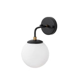 Aplică de perete Horn - 12217, Negru - Antique - Crem, Ø15x15 cm
