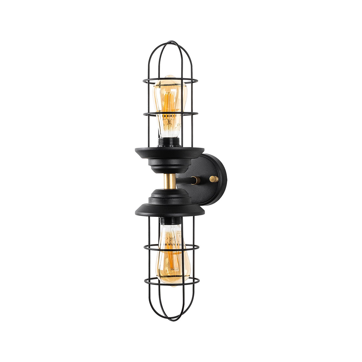 Aplică de perete Mahoni - 13207, Negru - Auriu, Ø10x25 cm, SKU 942FLG2205, imagine 7