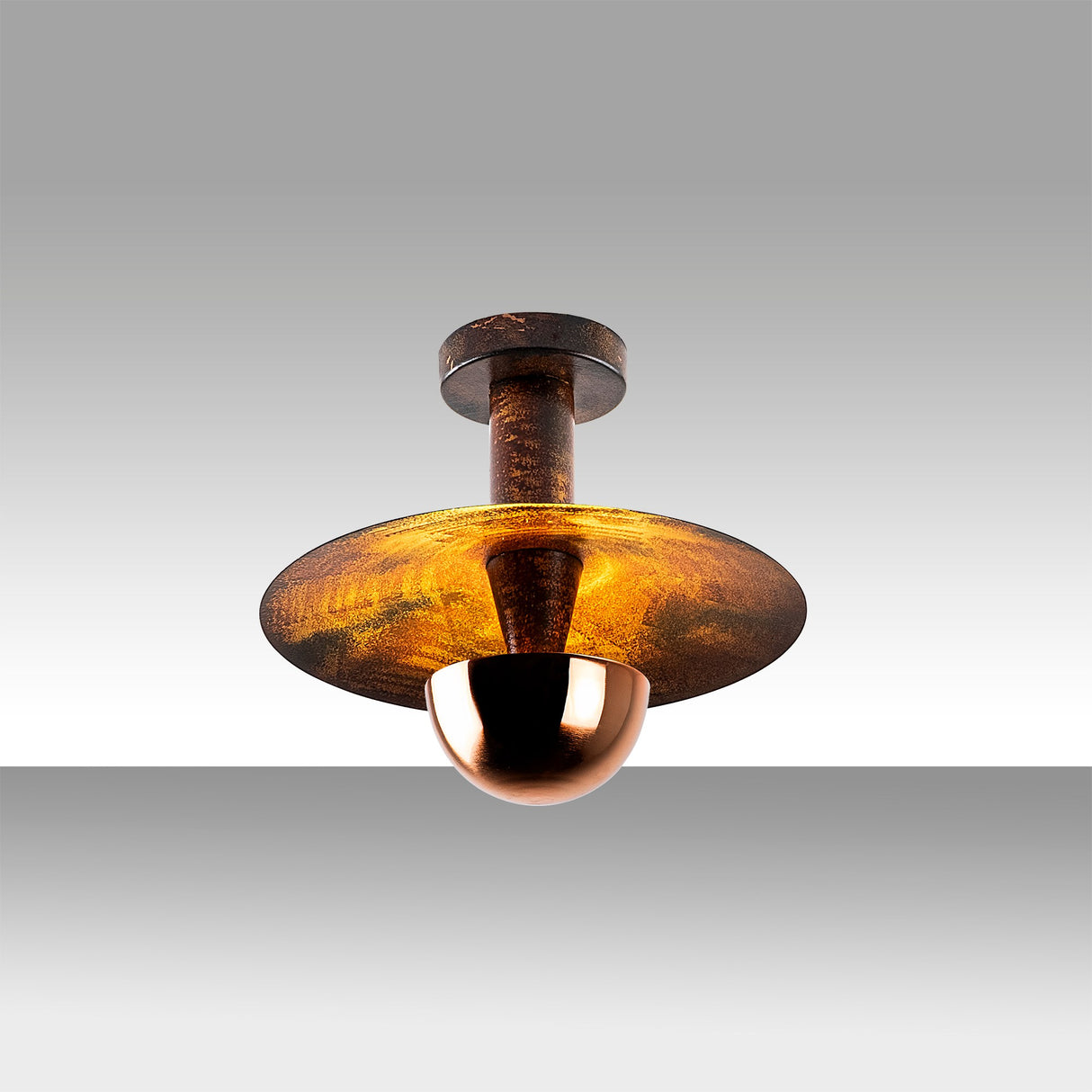 Lustră Kurt - 13353, Copper, Ø28x26 cm