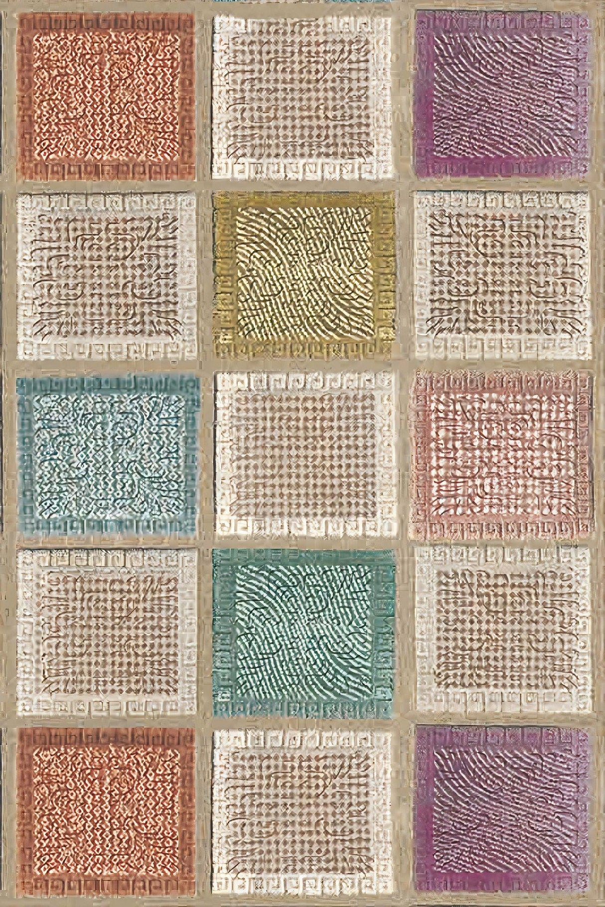 Covor de hol / bucatarie WOOKECE196, Multicolor
