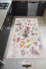 Covor de hol / bucatarie WOOKECE243, Multicolor