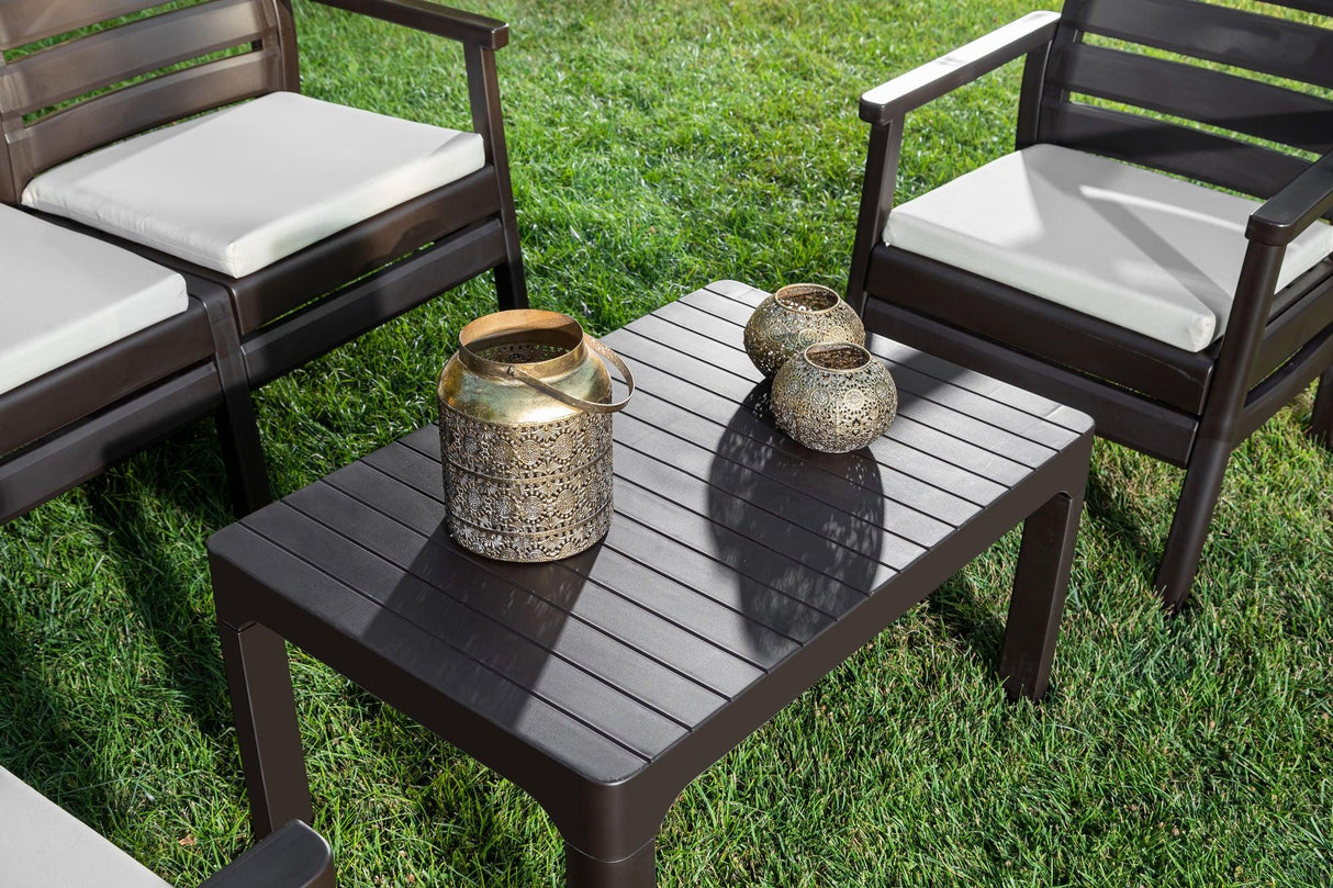 Set de grădină Sofa Set Double, Diverse culori, 125x67x81 cm - Maro închis | SKU: 947BZG1502 | Set de grădină Sofa Set Double, 125x67x81 cm, varianta Maro închis, produs pentru amenajarea locuinței, disponibil online în România la CasaMob