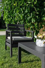Set de grădină Sofa Set Double, Diverse culori, 125x67x81 cm - Maro închis | SKU: 947BZG1502 | Set de grădină Sofa Set Double, 125x67x81 cm, varianta Maro închis, produs pentru amenajarea locuinței, disponibil online în România la CasaMob