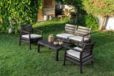 Set de grădină Sofa Set Double, Diverse culori, 125x67x81 cm - Maro închis | SKU: 947BZG1502 | Set de grădină Sofa Set Double, 125x67x81 cm, varianta Maro închis, produs pentru amenajarea locuinței, disponibil online în România la CasaMob