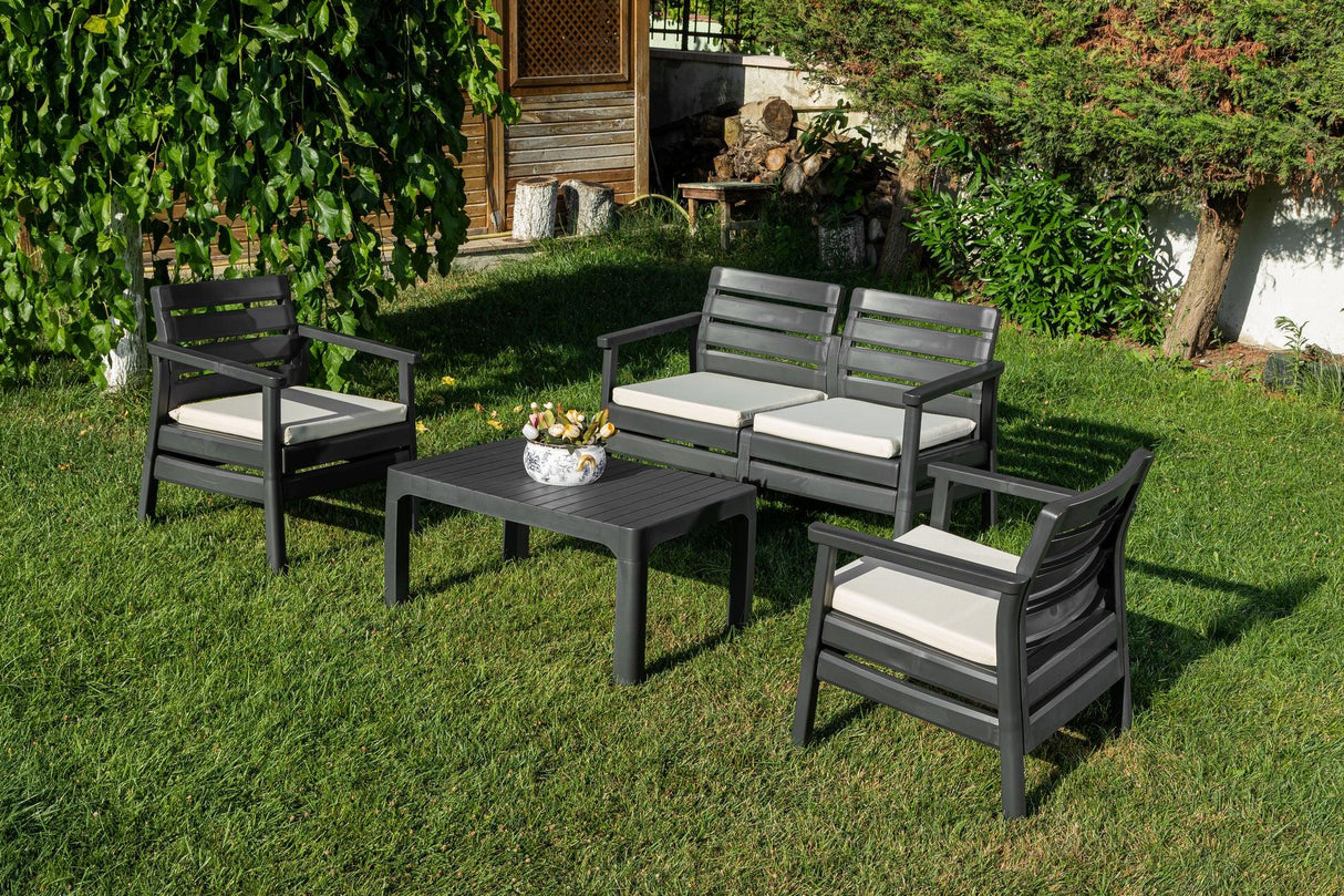 Set de grădină Sofa Set Double, Diverse culori, 125x67x81 cm - Maro închis | SKU: 947BZG1502 | Set de grădină Sofa Set Double, 125x67x81 cm, varianta Maro închis, produs pentru amenajarea locuinței, disponibil online în România la CasaMob