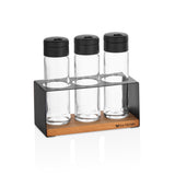 Set de borcane 4 bucăți UP00759, Natur, 15x4x4 cm