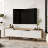 Comodă TV ON1-SW, Stejar - Alb, 160x36x45 cm