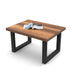 Masuta de cafea Industrial Kane, Nuc, 80 x 43 x 60 cm, SKU 956LCS1204
