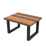 Masuta de cafea Industrial Kane, Nuc,  80 x 43 x 60 cm