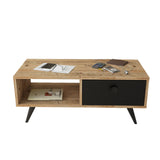 Măsuță de cafea Vl7-232, Alb, 96x45x39 cm
