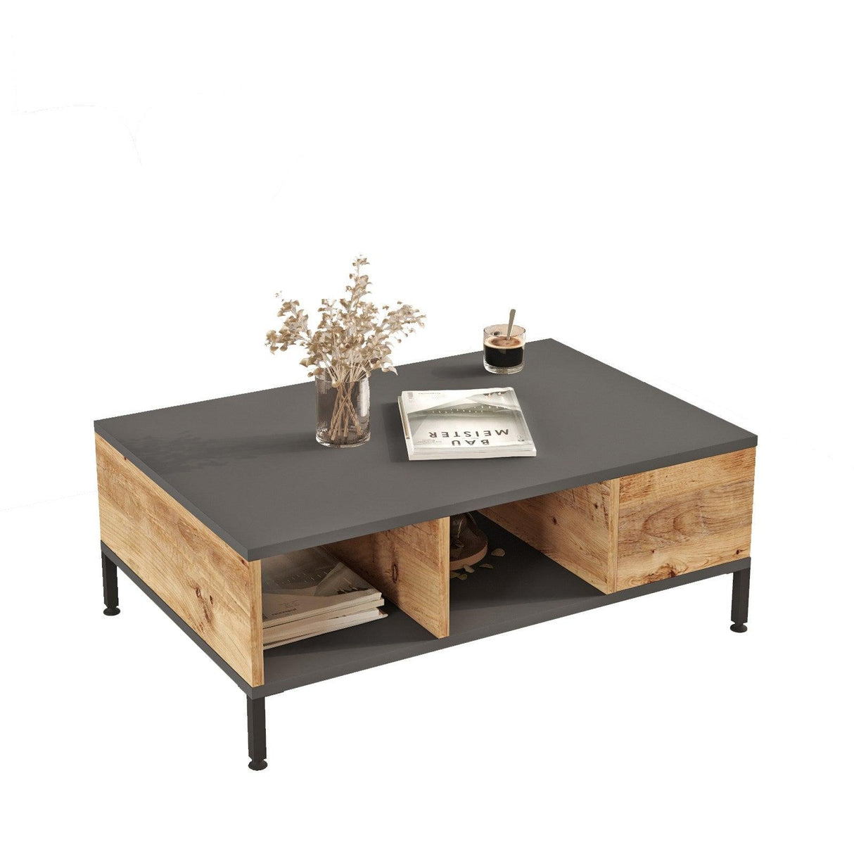 Masuta de cafea Sufragerie Bakan, Stejar, 90 x 33 x 60 cm