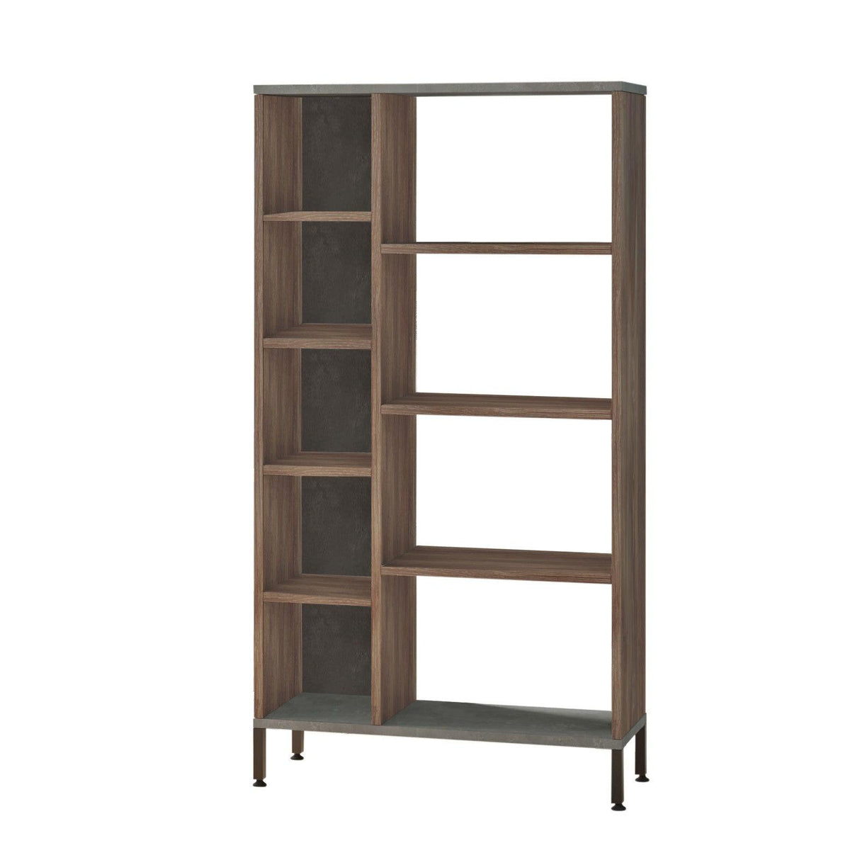 Biblioteca Silahtar cu 9 rafturi, 72 x 134 x 26 cm - Maro, SKU 956LCS1405