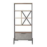 Biblioteca Kesmekes 5 rafturi, 75.5x25.5x160.8 cm