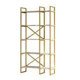 Biblioteca Dudu Lux,  88 x 175 x 30 cm - Crem, SKU 956LCS1423