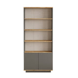 Bibliotecă FR16-AA, Pin atlantic - Antracit, 75x27x168 cm