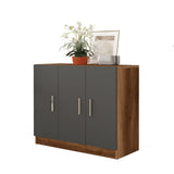 Dulap Multifunctional Varion cu 3 usi, Nuc - Stejar, 90 x 39 x 74 cm - Nuc, SKU 956LCS1501