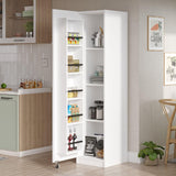 Dulap Bucatarie Elegant Gaus pentru Snackuri si Legume , Usa cu Rafturi, 41.7x44.3x176.4 cm - Alb, SKU 956LCS1553