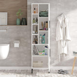 Dulap Baie Somany cu 2 usi si 6 rafturi, 45 x 174 x 36 cm - Alb, SKU 956LCS1580
