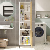 Dulap Baie Somany cu 2 usi si 6 rafturi, 45 x 174 x 36 cm - Stejar, SKU 956LCS1580