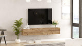 Comoda TV Twire, 180x30x32 cm - Stejar, SKU 956LCS1611