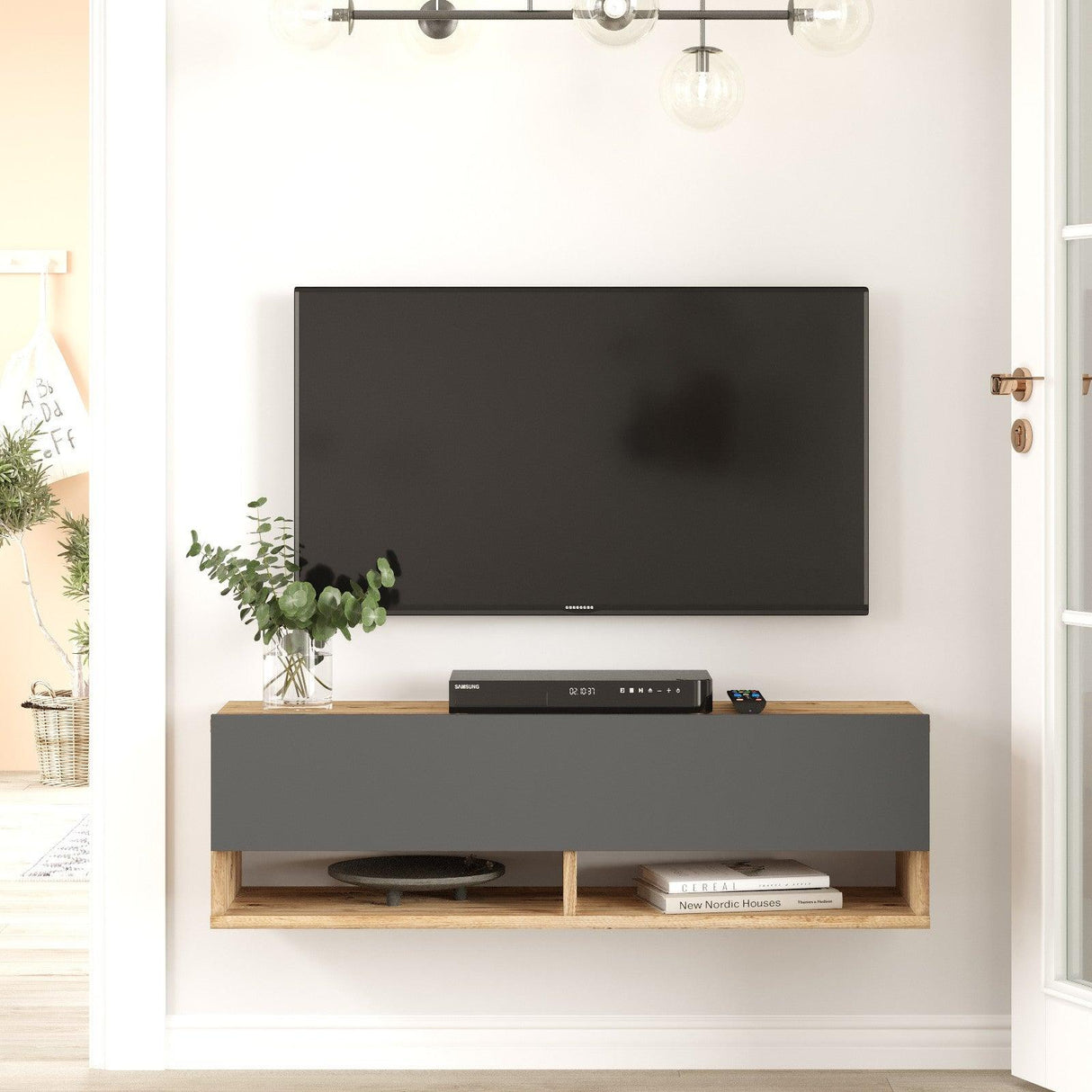 COMODA TV VO8 - BA, Stejar, 100x29x32 cm