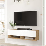 Comoda TV Wiali, Stejar, 100x30x32 cm