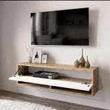 Comoda TV Wiali, Stejar, 100x30x32 cm