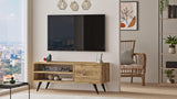 Comoda TV Levo,  110x44x40 cm - Stejar, SKU 956LCS1646