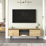 Comodă TV Ar1-Ka, Felt - Antracit, 140x36x48 cm
