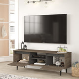 Comodă TV Ar1-Ca, Maro - Antracit, 140x36x48 cm