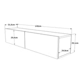 COMODA TV ST1 - GW, Stejar, 140x29x32 cm
