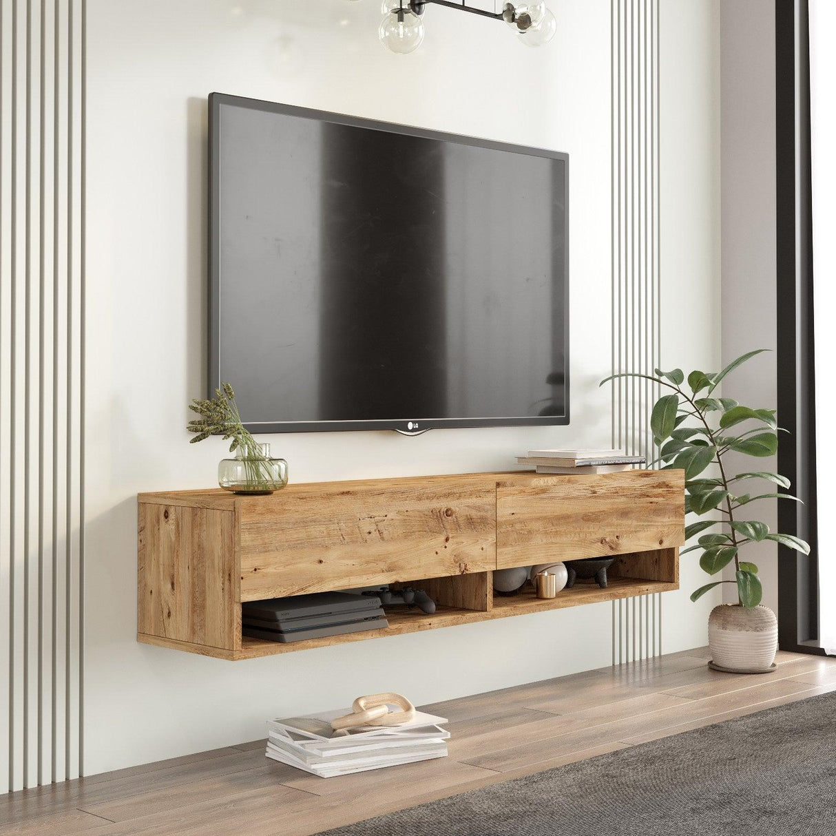 COMODA TV AR12-CA, Stejar, 140x29x32 cm