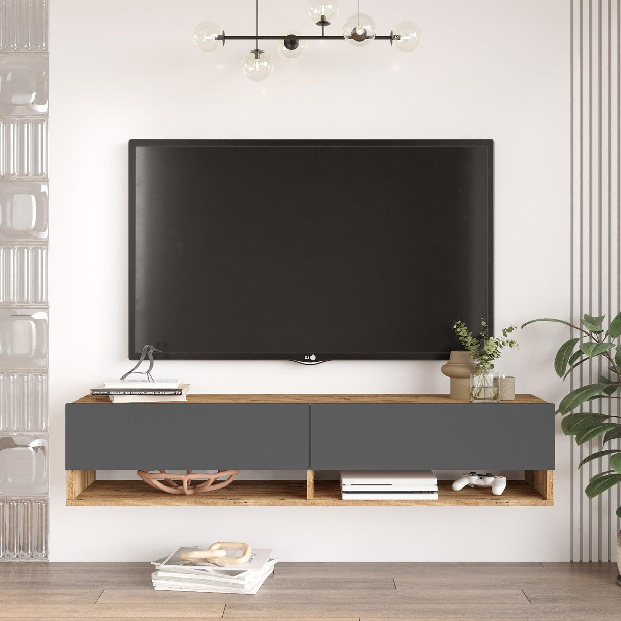 COMODA TV VG14 - A, Stejar, 140x29x32 cm