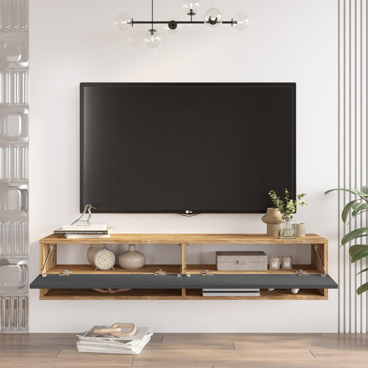 COMODA TV VG14 - A, Stejar, 140x29x32 cm