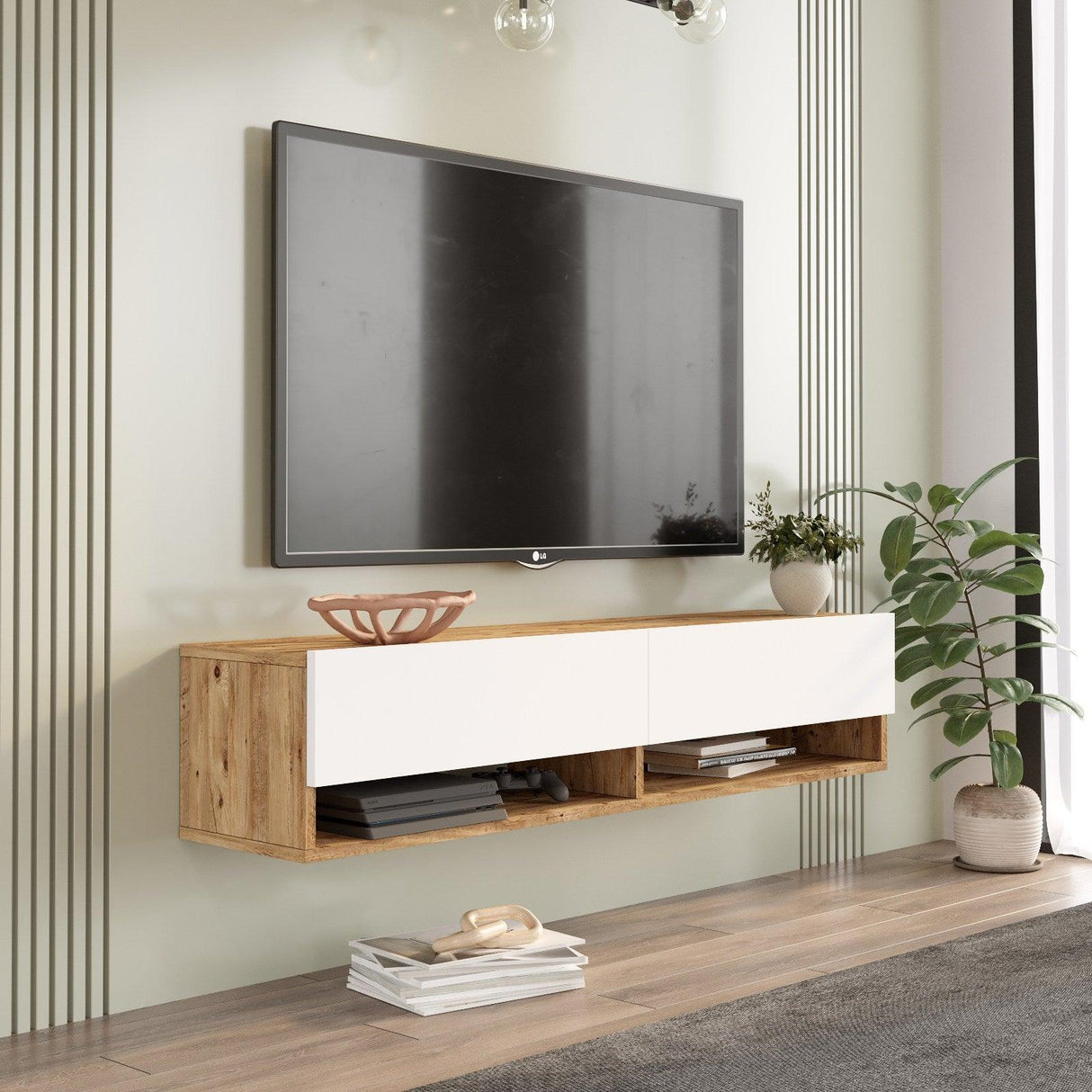 COMODA TV VG18 - A, Stejar, 140x29x32 cm