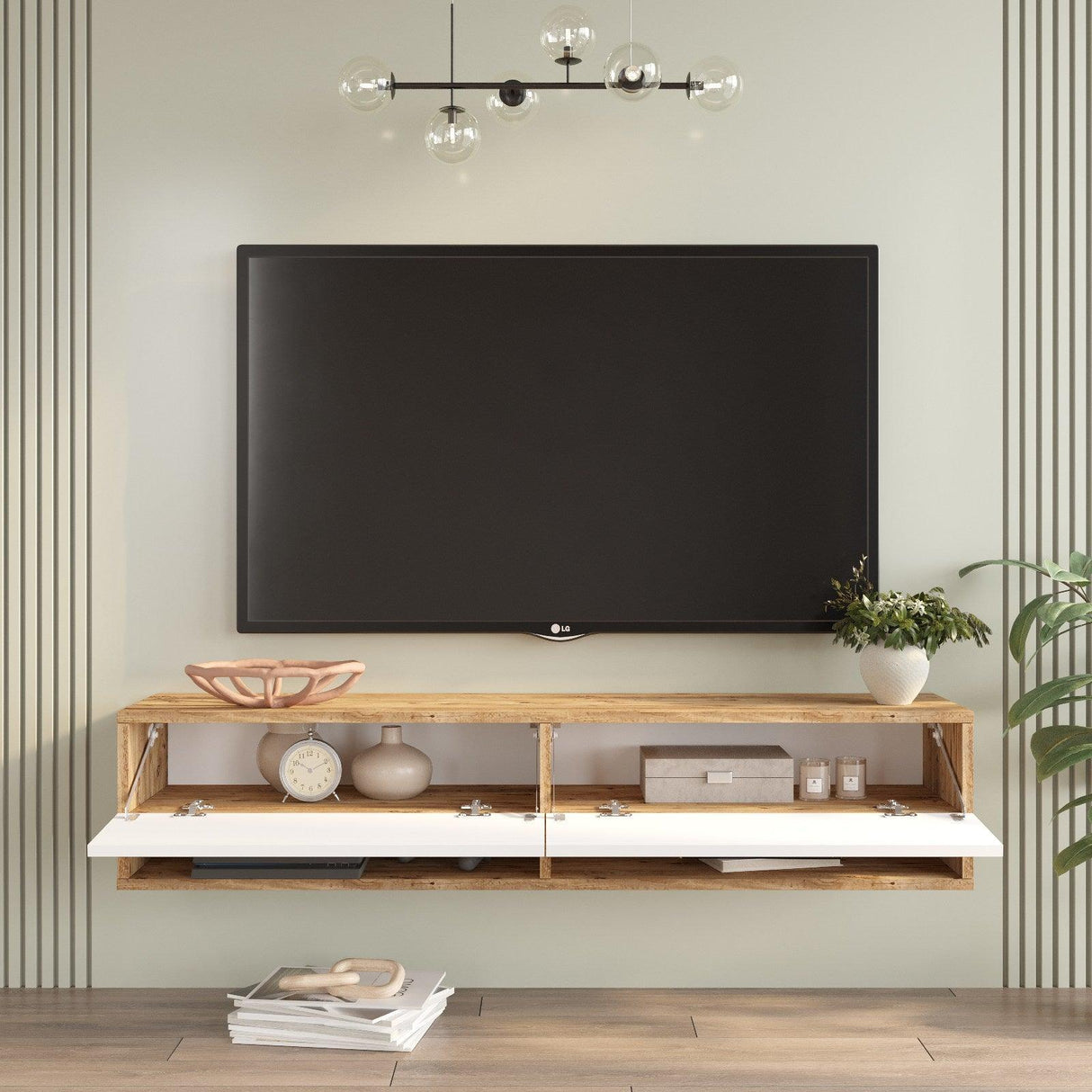 COMODA TV VG18 - A, Stejar, 140x29x32 cm